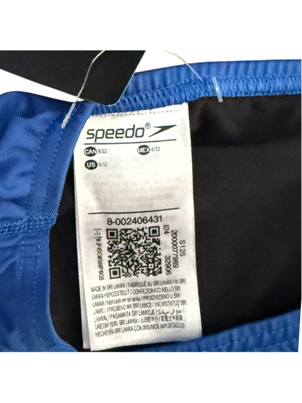 Speedo Royal Blue One Piece Swimsuit Women's 6/32 Competition Training NWT - Picture 5 of 5